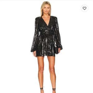 Tularosa Saffron Mini Dress in Black